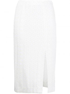 Pletená sukňa Missoni biela