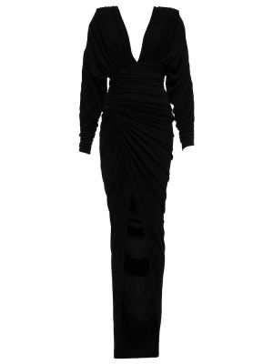 Трикотажное платье макси Alexandre Vauthier, черное