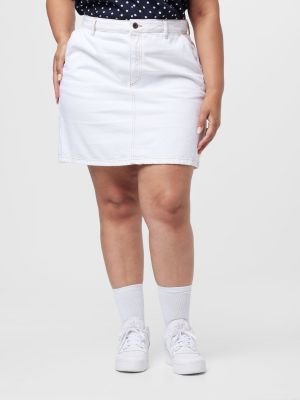 Βαμβακερή φούστα Cotton On Curve λευκό