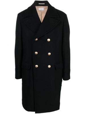 Bavlněný vlněný kabát Brunello Cucinelli