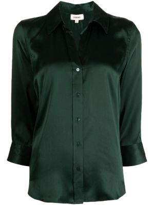 Копринена блуза L'agence зелено