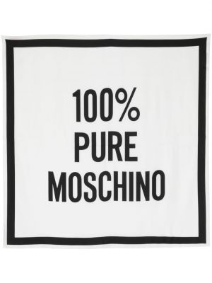 Fular de mătase cu imagine Moschino