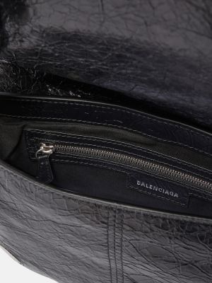Kožená kabelka Balenciaga černá