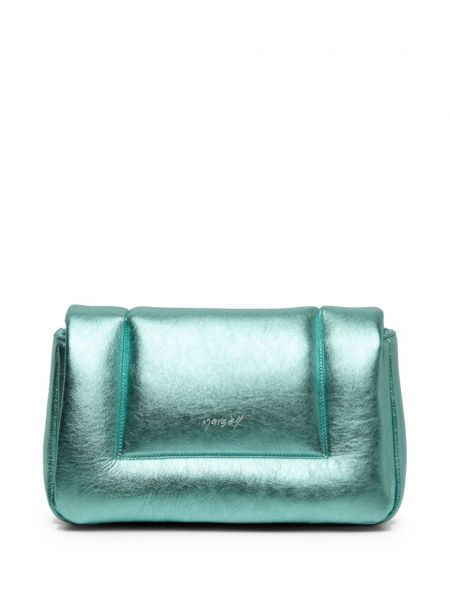 Leder clutch Marsèll blau