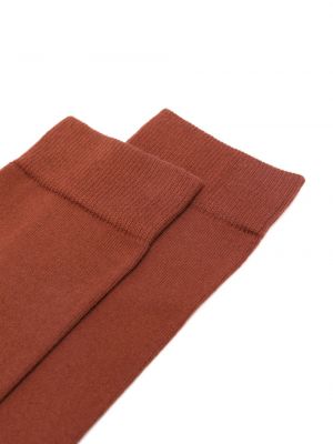 Chaussettes à imprimé Sunspel marron