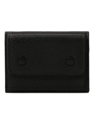 Кожаный кошелек Maison Margiela черный