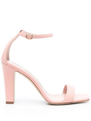 Kožené sandále Manolo Blahnik ružová