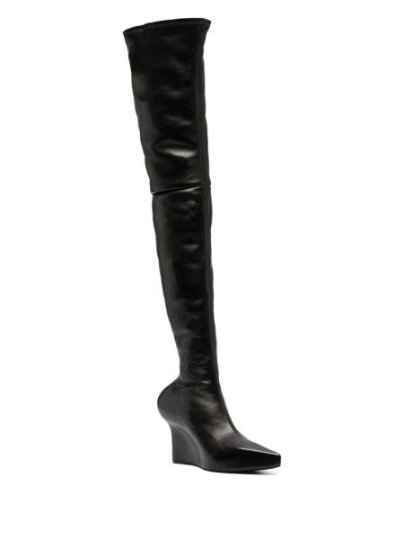 Guminiai batai ant kulniuko ant pleištinio kulniuko Givenchy juoda