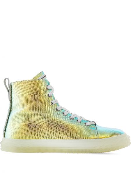 Sneakersy Giuseppe Zanotti srebrne