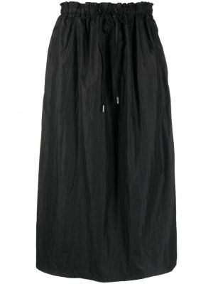 Midi suknja Woolrich crna