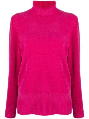 Žametni pulover iz rebrastega žameta Roberto Ricci Designs roza