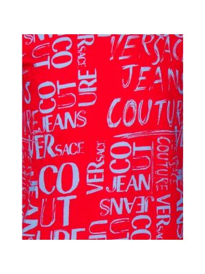 Koszulka Versace Jeans Couture czerwona