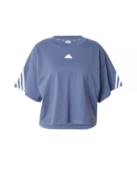 Relaxed тениска на райета Adidas Sportswear синьо