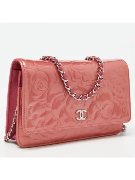Cartera de cuero Chanel Vintage rosa