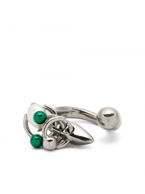 Gyűrű gyöngyökkel Acne Studios ezüstszínű