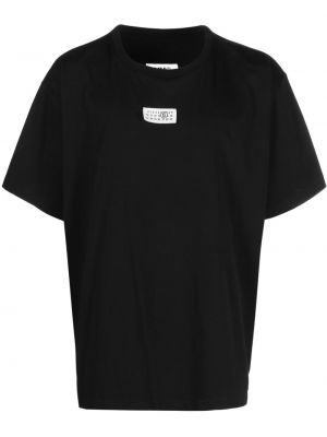Bombažna majica Mm6 Maison Margiela črna