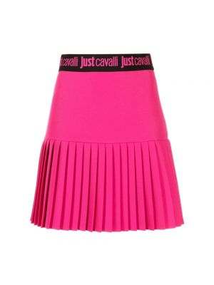 Mini spódniczka Just Cavalli różowa