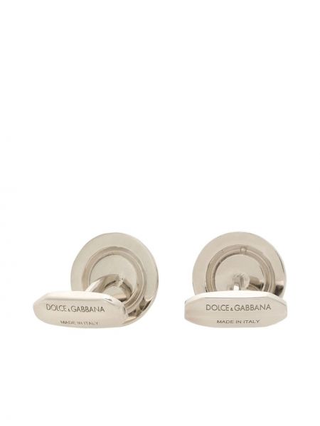 Broche à boutons à imprimé Dolce & Gabbana argenté