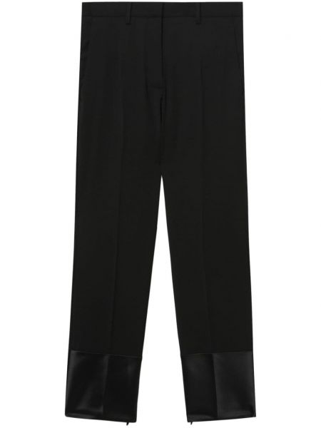 Pantalon en laine slim Helmut Lang noir