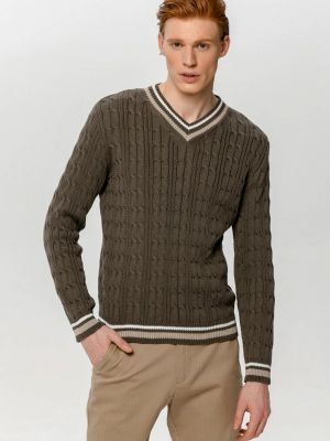 Пуловер Scandica коричневый