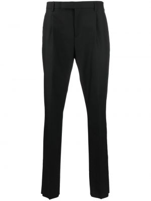 Pantalon slim plissé Lardini noir