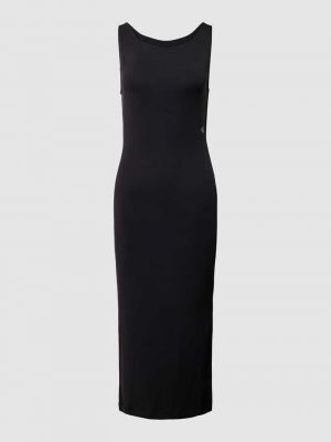 Sukienka midi z otwartymi plecami Calvin Klein Jeans czarna