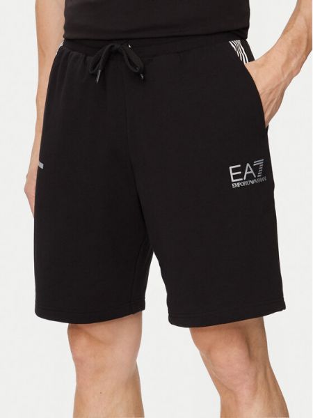 Shorts de sport Ea7 Emporio Armani noir