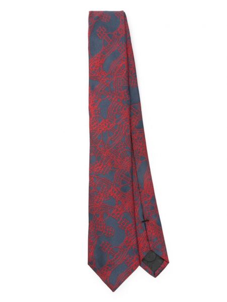 Žakárová hedvábná kravata Vivienne Westwood