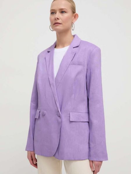Однотонний піджак Silvian Heach фіолетовий