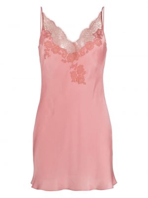Копринена рокля Carine Gilson розово