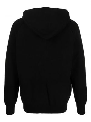 Kapučdžemperis ar rāvējslēdzēju Low Brand melns