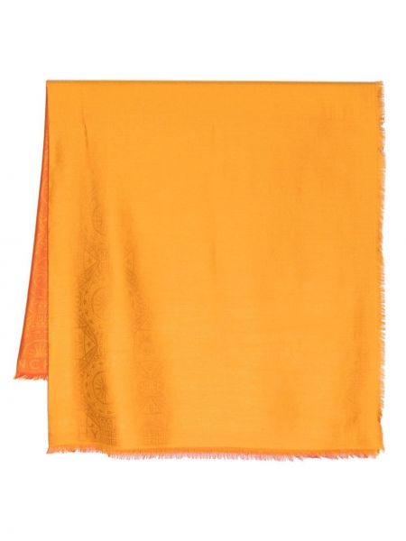 Копринен шал Givenchy оранжево