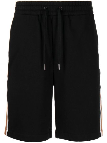 Stripete stoff shorts Mcm svart