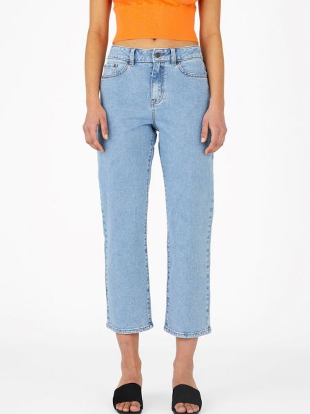 Прямые джинсы с карманами Object синие
