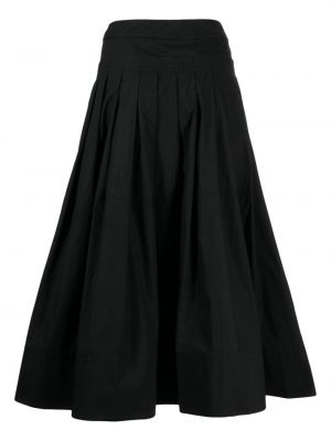 Bavlněné midi sukně Lee Mathews černé