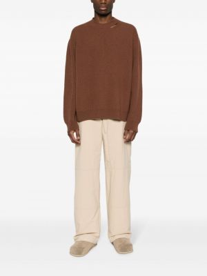 Sweter wełniany Paura brązowy