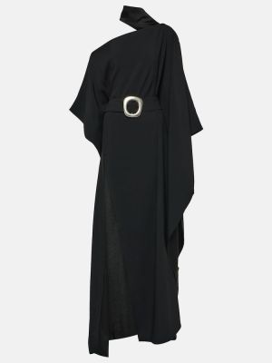 Vestido largo asimétrico Taller Marmo negro