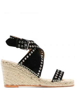 Sandali con zeppa Isabel Marant nero