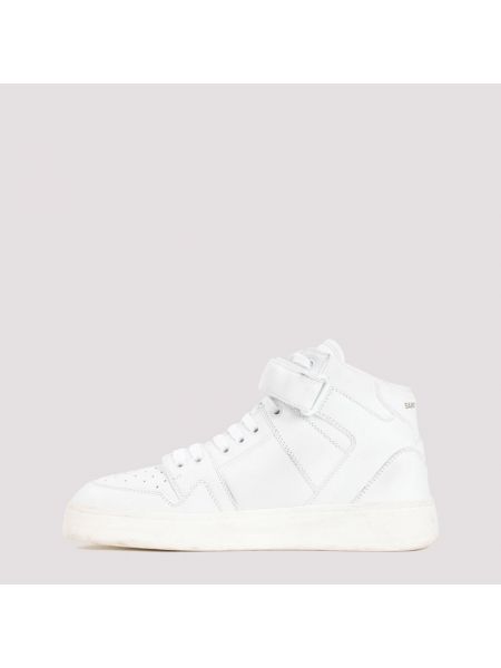 Sneakersy z okrągłym noskiem Saint Laurent białe