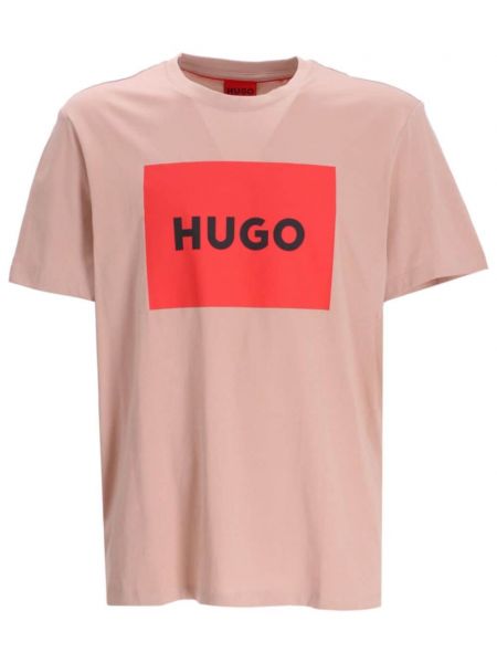 T-shirt aus baumwoll Hugo pink