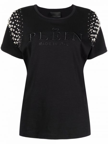 Kiteitä puuvilla t-paita Philipp Plein musta