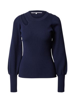 Пуловер Second Female синьо