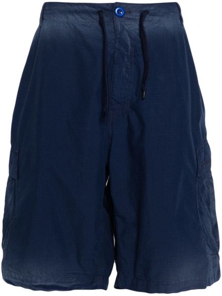 Cargo shorts med broderier Balenciaga blå