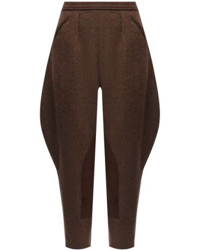 Шерстяные брюки Ralph Lauren, коричневые