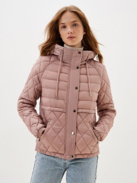 Утепленная демисезонная куртка Electrastyle розовая