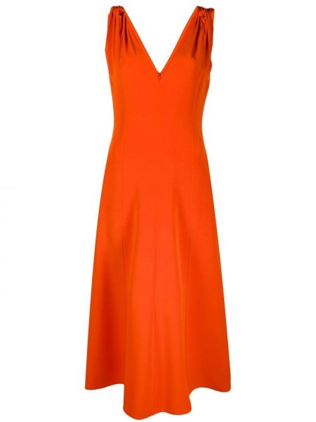 Sukienka Victoria Beckham pomarańczowa