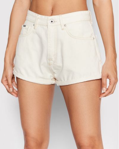 Jeans shorts Pepe Jeans beige