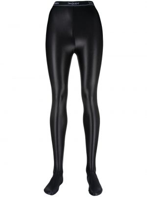Jacquard leggings Saint Laurent fekete