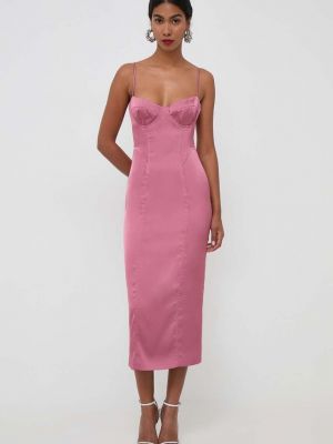 Рожева сукня міді Bardot