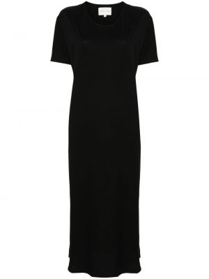 Βαμβακερή φόρεμα από ζέρσεϋ Loulou Studio μαύρο